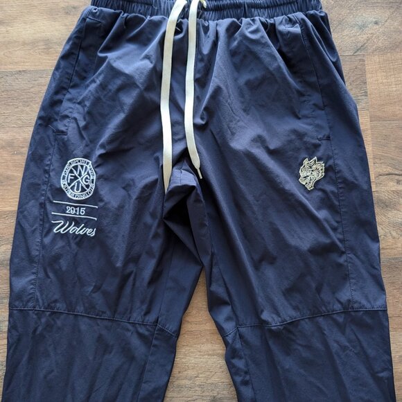 Darc Sport Wolves Club Pants Men Medium Blue Track Sweatpants Joggers Gym Active - Picture 1 of 6